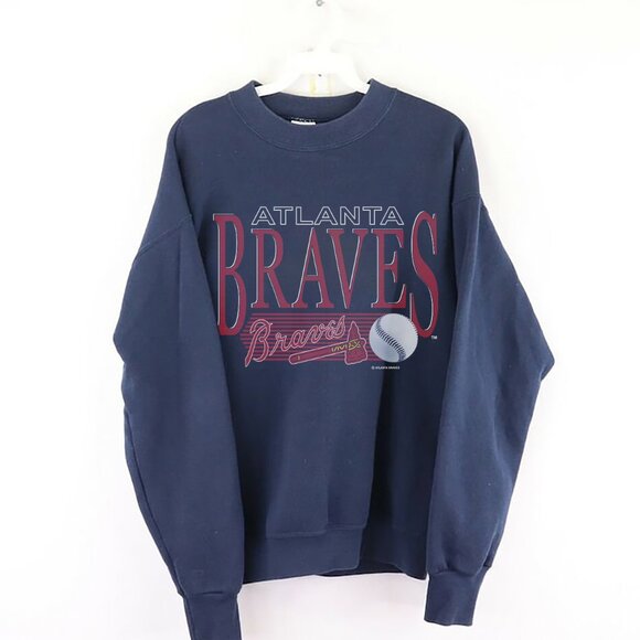 Vintage 90s MLB Atlanta Braves Sweatshirt, Retro Baseball Shirt For Mens Womens - Picture 1 of 2